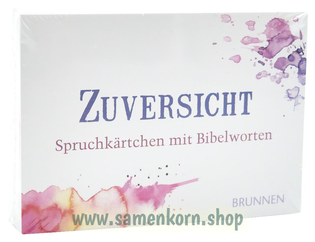Spruchkärtchen mit Bibelworten "Zuversicht"
