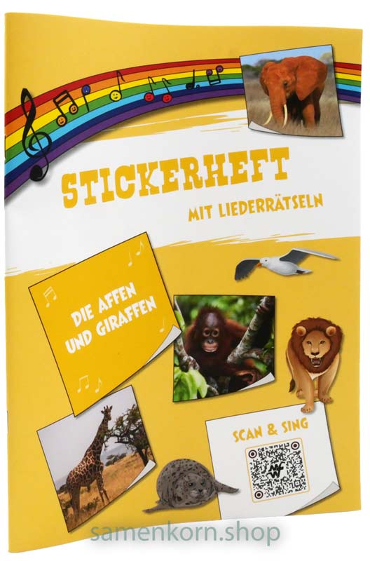 Stickerheft "Die Affen und Giraffen"