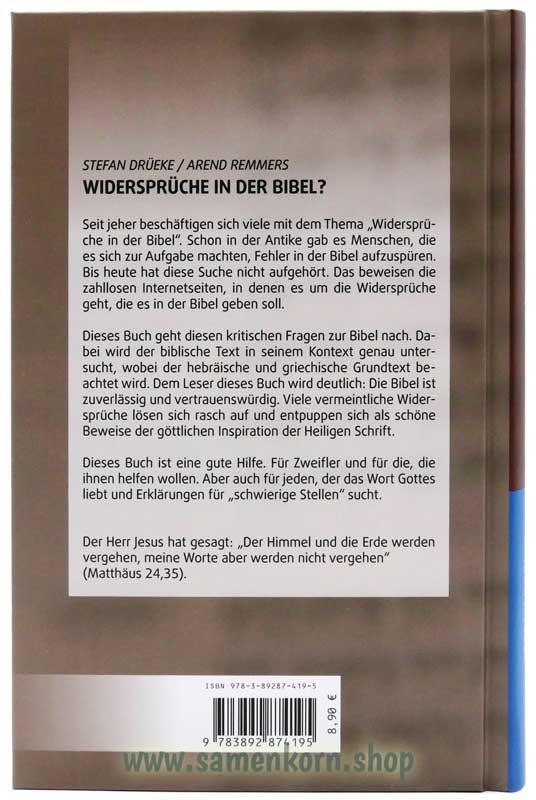Widersprüche in der Bibel? / Buch