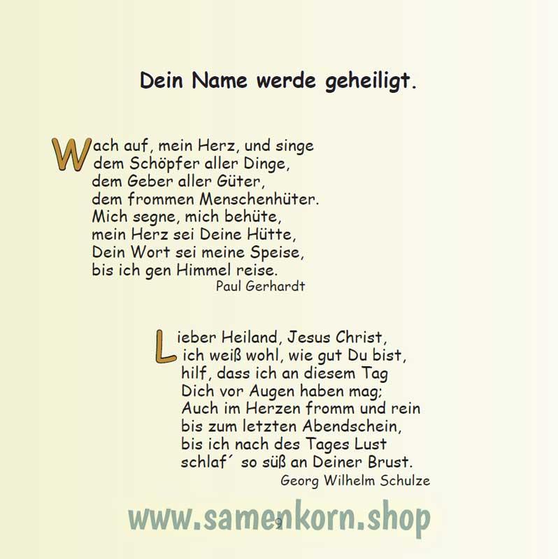 Unser Vater / Kindergebete / Buch orange