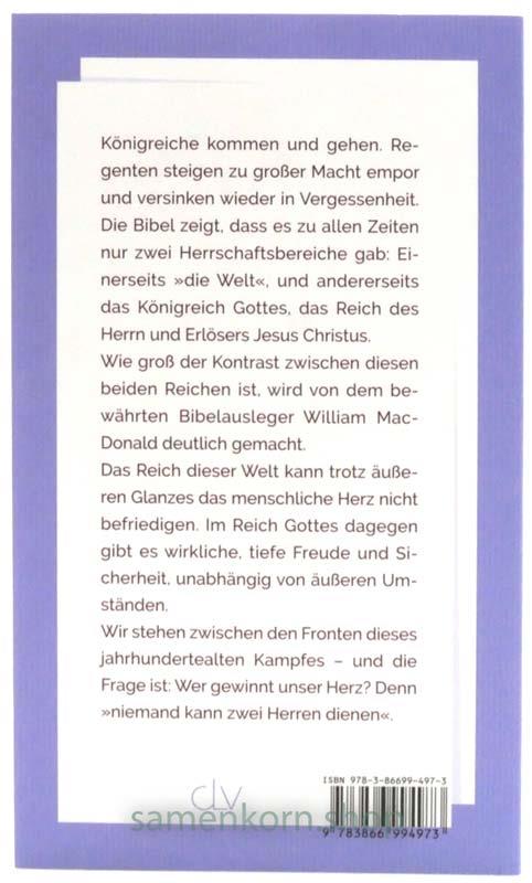 In der Welt - nicht von der Welt (MacDonald)/ Buch