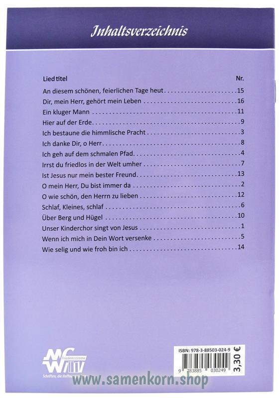 Jesus liebt Dich / Notenheft