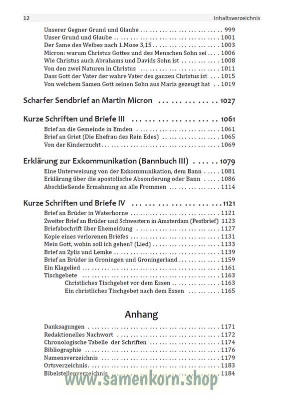Die Schriften des Menno Simons /  Buch