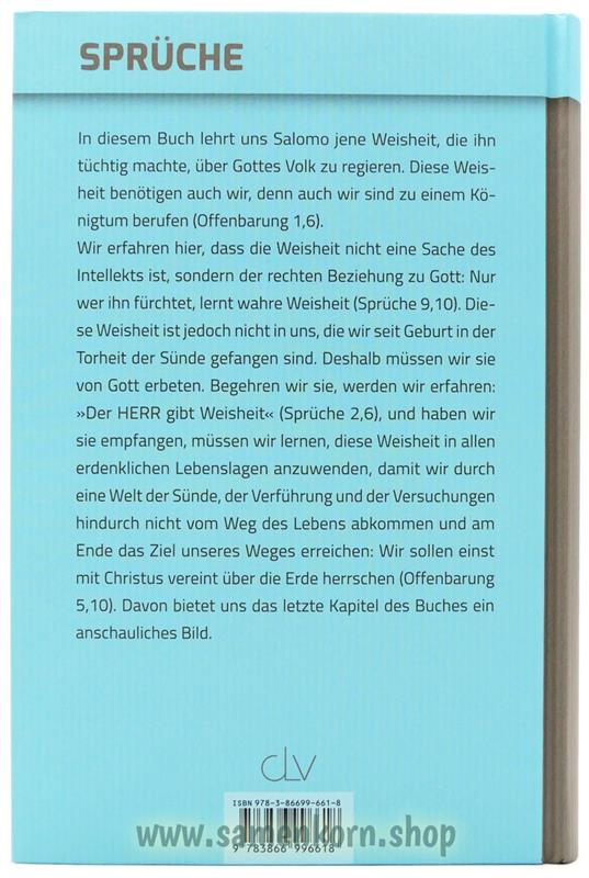 Kommentar zum Buch Sprüche / Buch