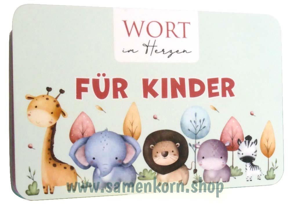 Für Kinder - Wort im Herzen / 48 Lernkarten mit Box