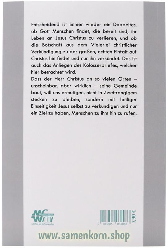 Christus das alleinige Fundament / Buch