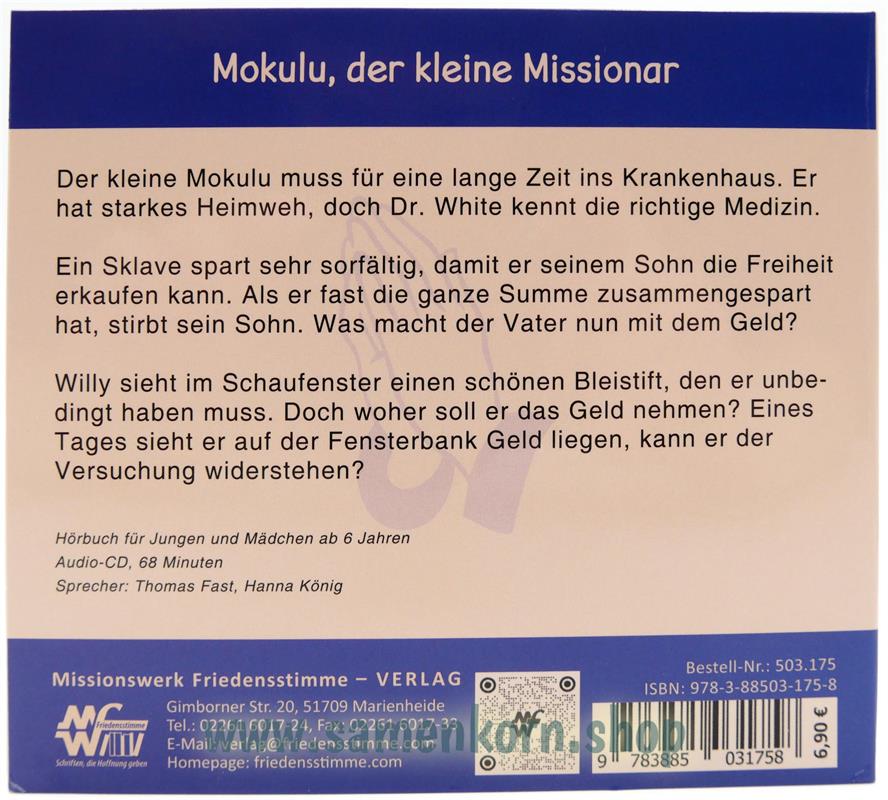 Mokulu, der kleine Missionar / CD-Hörbuch