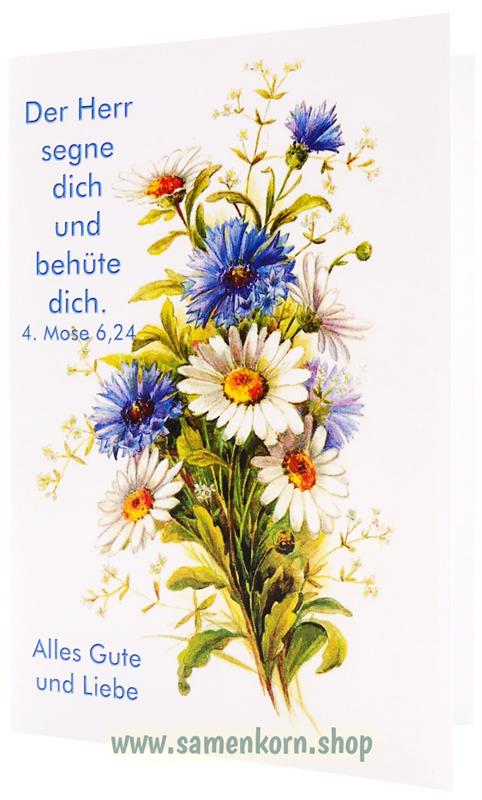 Doppelkarten zum Geburtstag / Set "Blumen" 5 Karten