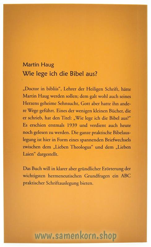 Wie lege ich die Bibel aus? / Buch