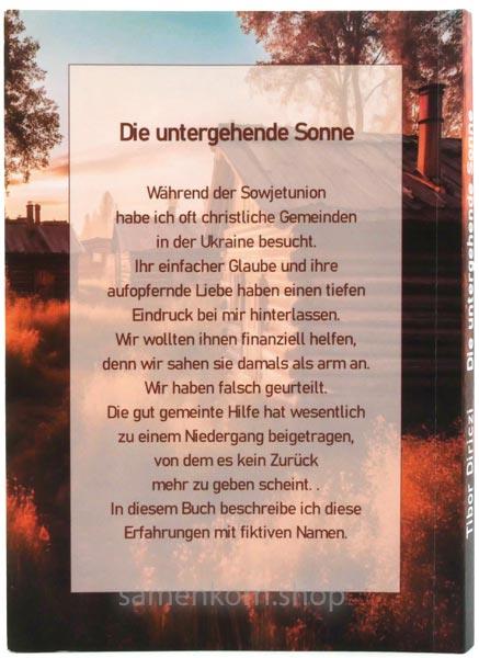 Die untergehende Sonne / Buch