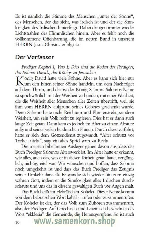 Prediger - Auslegung/Buch - L. Gassmann