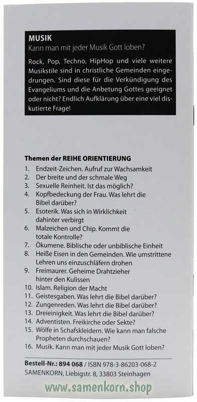 Musik, Band 16  Reihe Orientierung / Heft
