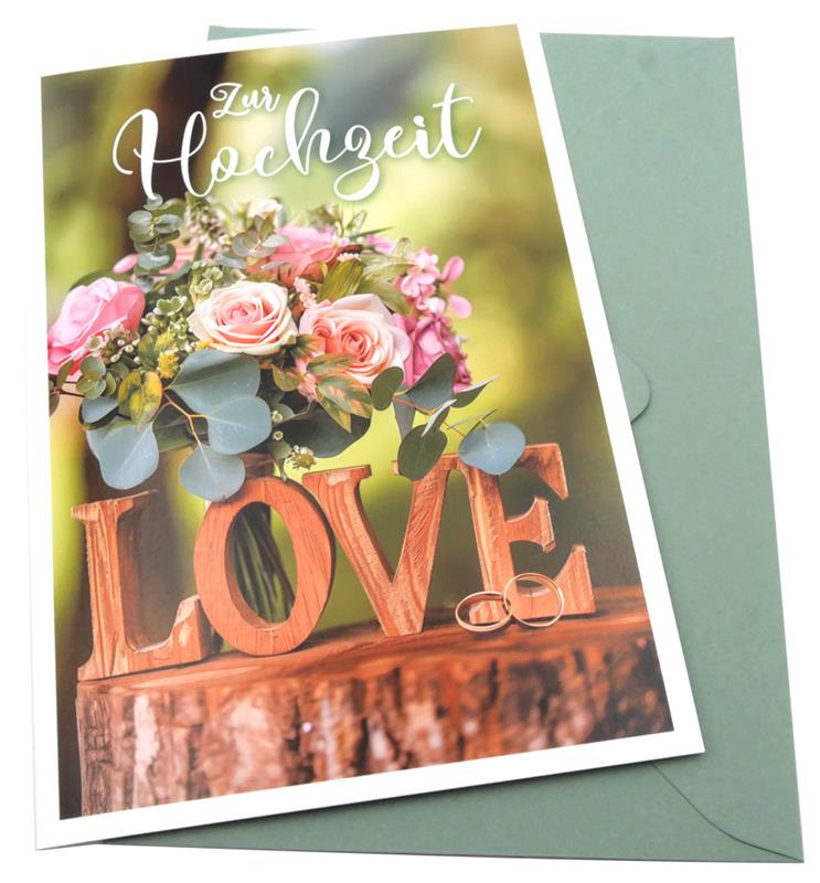 Faltkarte LOVE "Zur Hochzeit" / Ps. 118,29