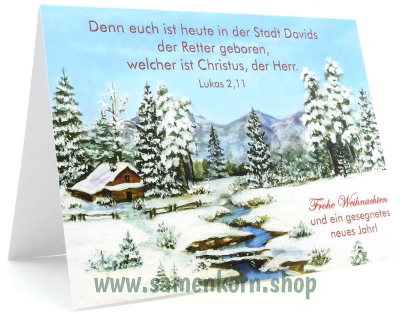 Doppelkarten "Winterlandschaft 2"