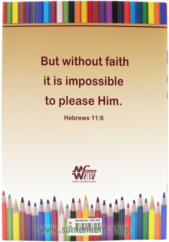 Malheft "Heroes of Bible" / Heft englisch
