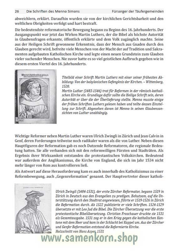 Die Schriften des Menno Simons /  Buch