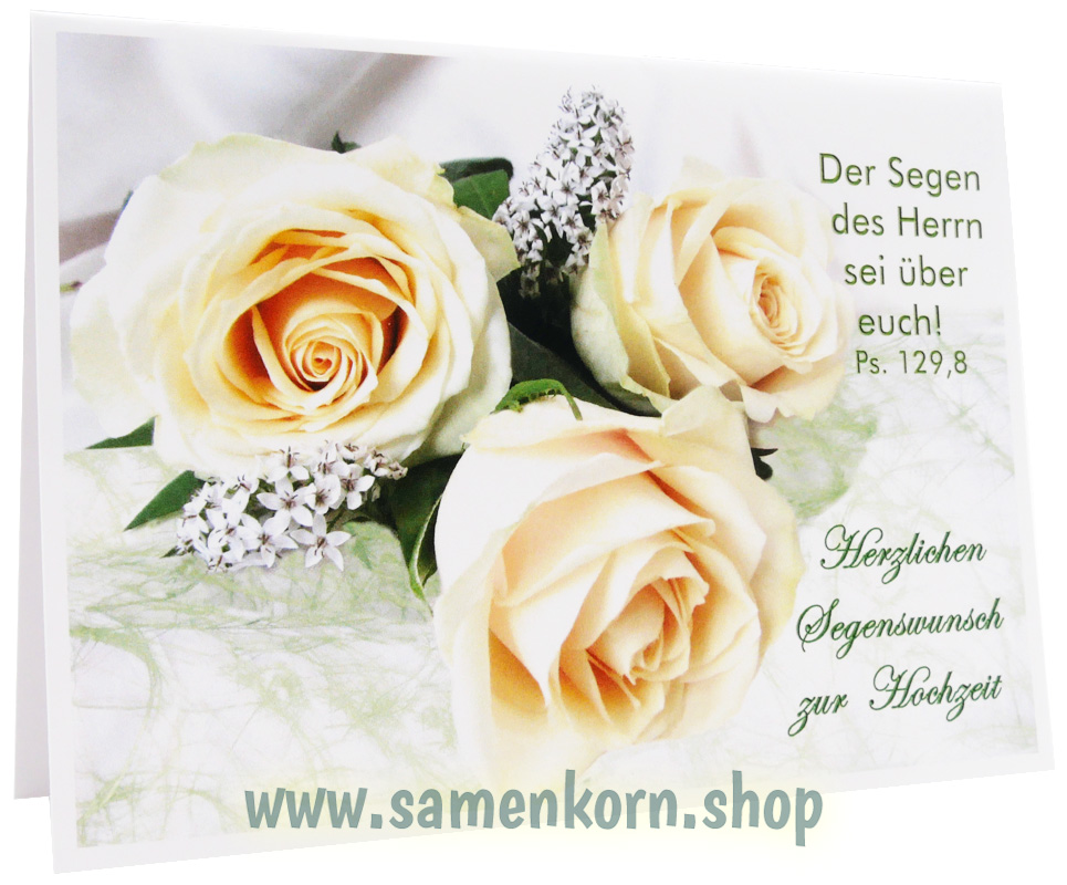 Doppelkarte zur Hochzeit