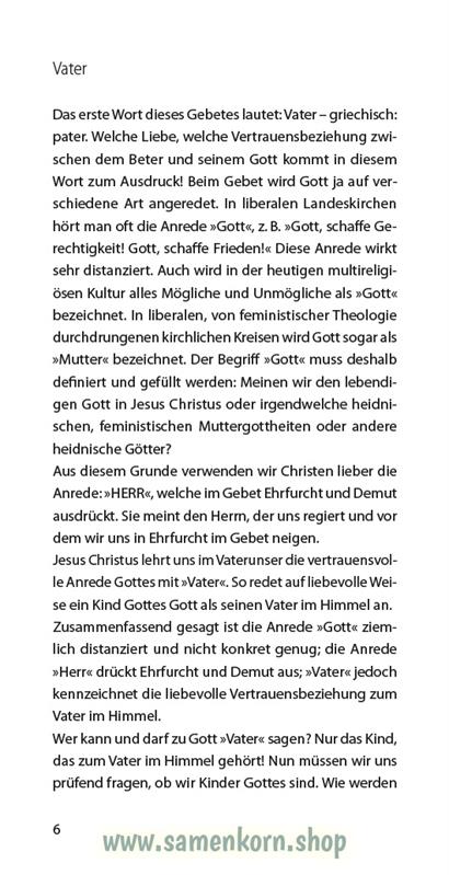 Vaterunser, Band 31  Reihe Orientierung / Heft