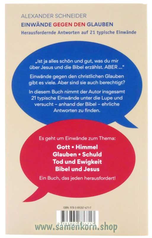 Einwände gegen den Glauben / Buch