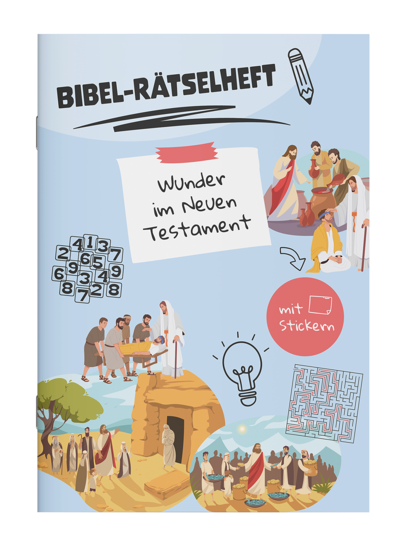 Bibel-Rätselheft - Wunder im Neuen Testament  / Heft