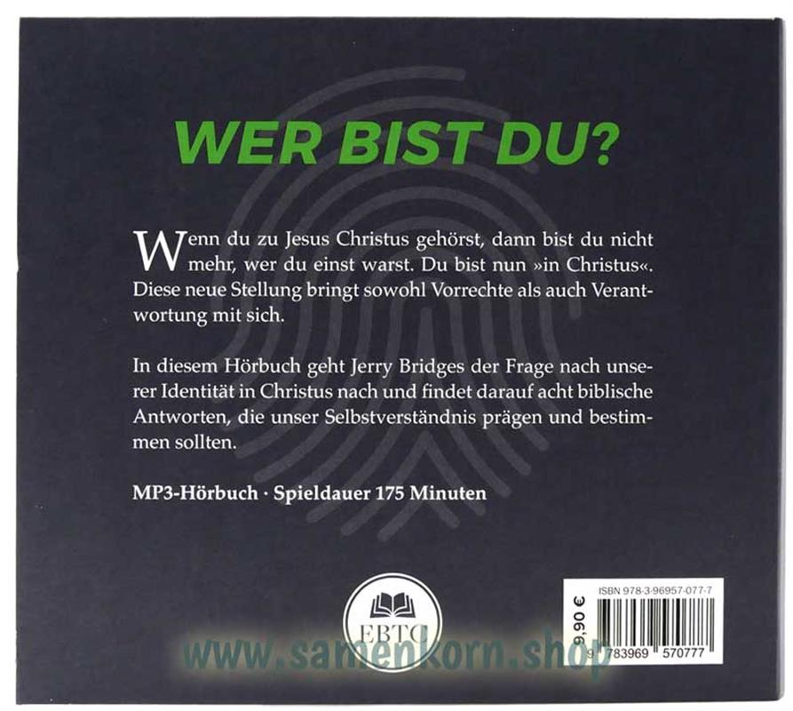 Wer bin ich? Meine Identität in Christus / MP3-CD