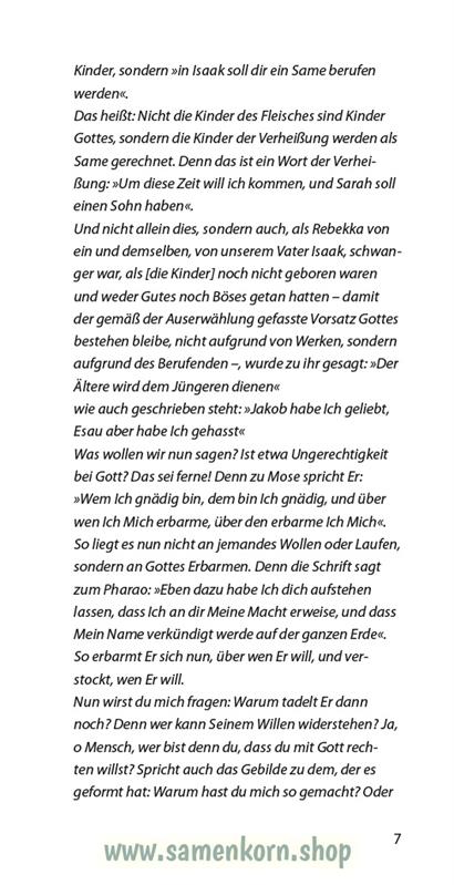 Erwählung und Bekehrung, Band 28 Reihe Orientierung / Heft
