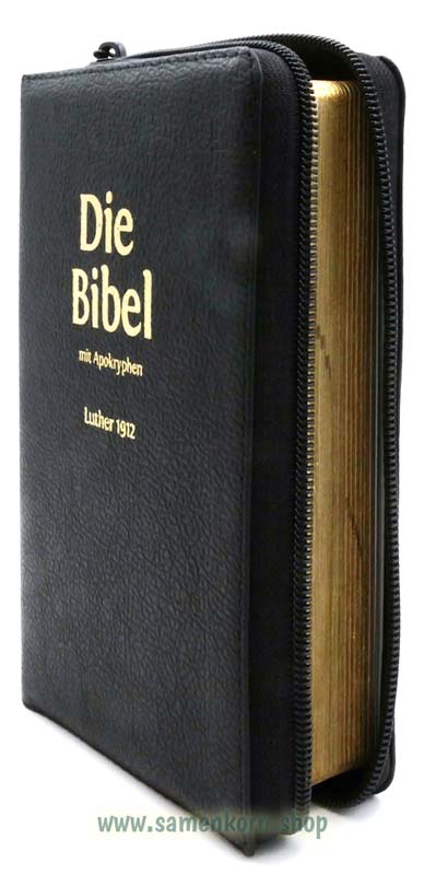 Die Bibel Luther 1912 Leder TA  mit Apokryphen/ Buch