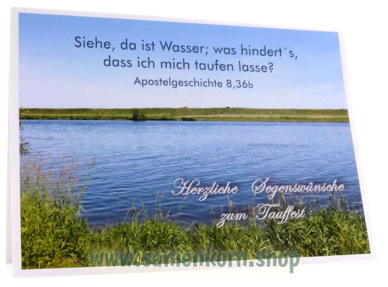 Doppelkarten zur Taufe / 5 Karten