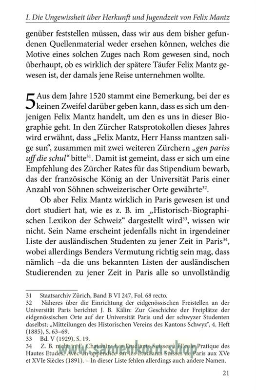 Felix Mantz / Buch