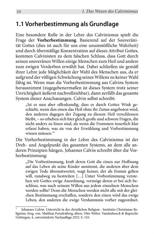 Calvinismus hinterfragt / Buch