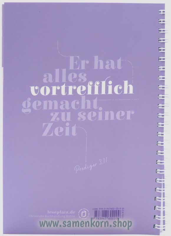 Notizbuch - Stille Zeit mit dir, Flieder