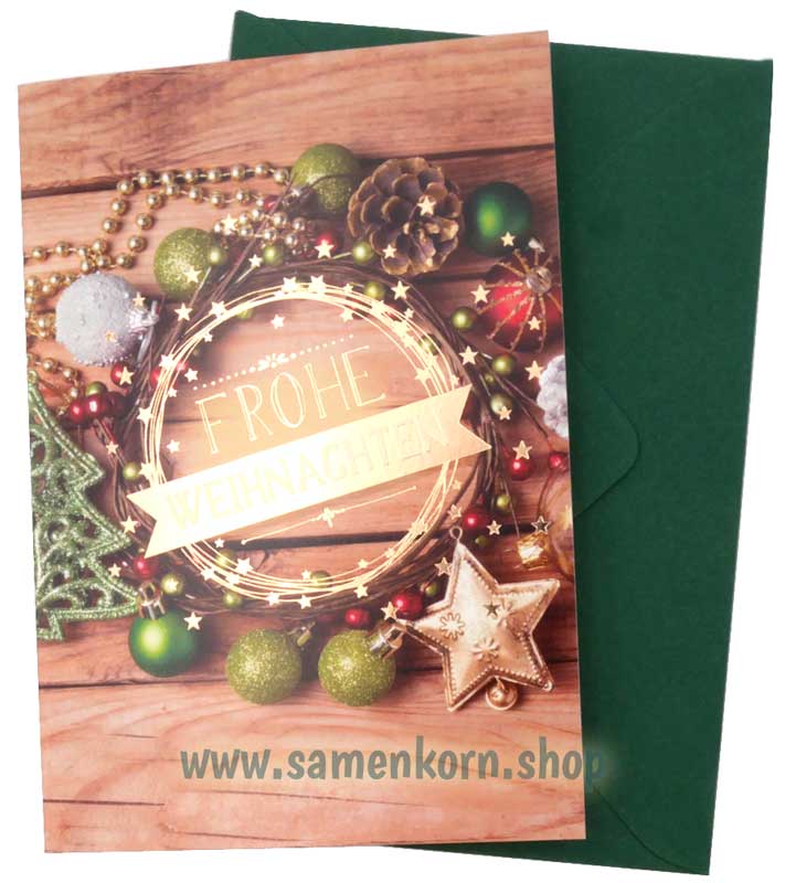 Faltkarte "Frohe Weihnachten" 1.Joh.4,14