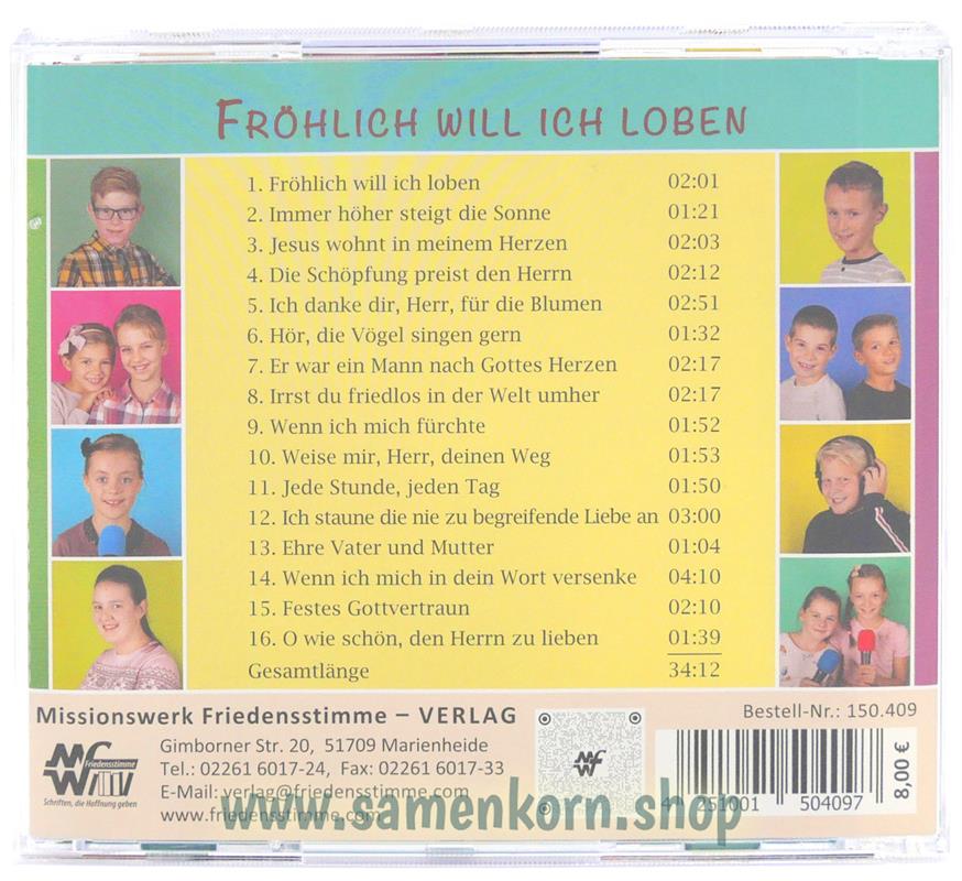 Fröhlich will ich loben / CD