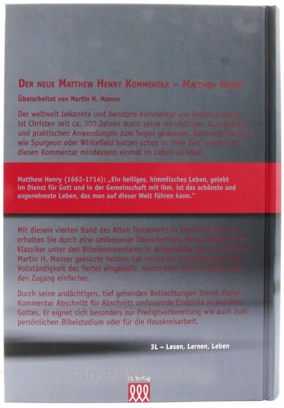 Matthew Henry Kommentar Gesamtausgabe / 6 Bücher