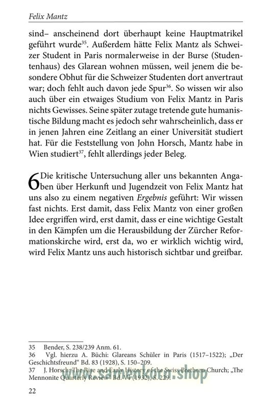Felix Mantz / Buch