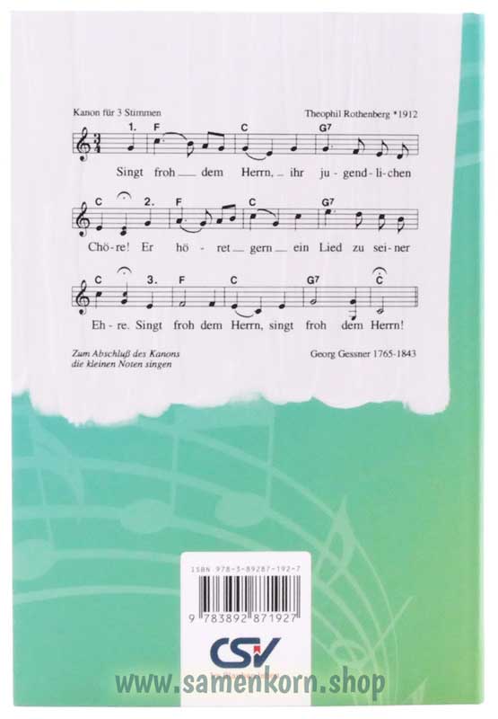 Singt froh dem Herrn / Liederbuch