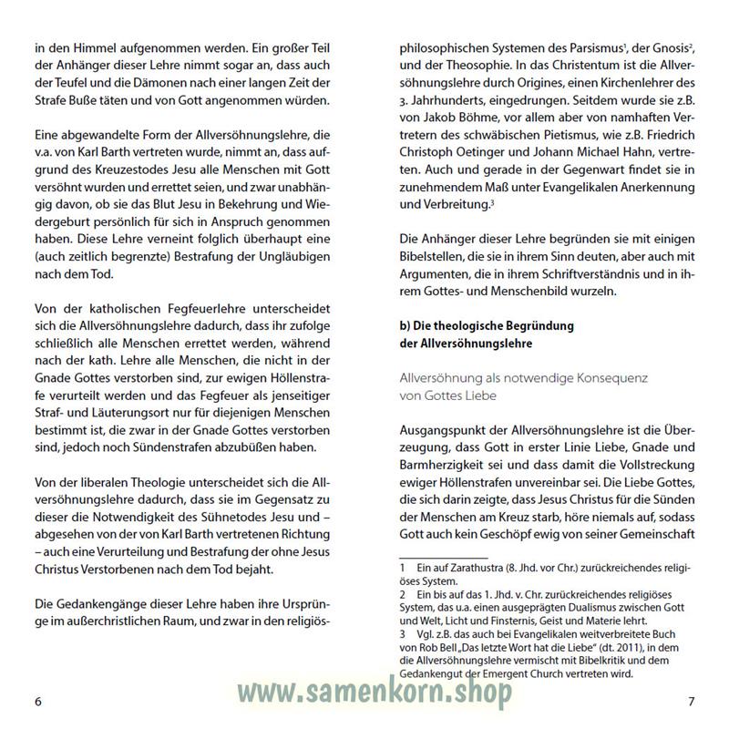 Versöhnung des Alls, Band 34  Reihe Orientierung / Heft