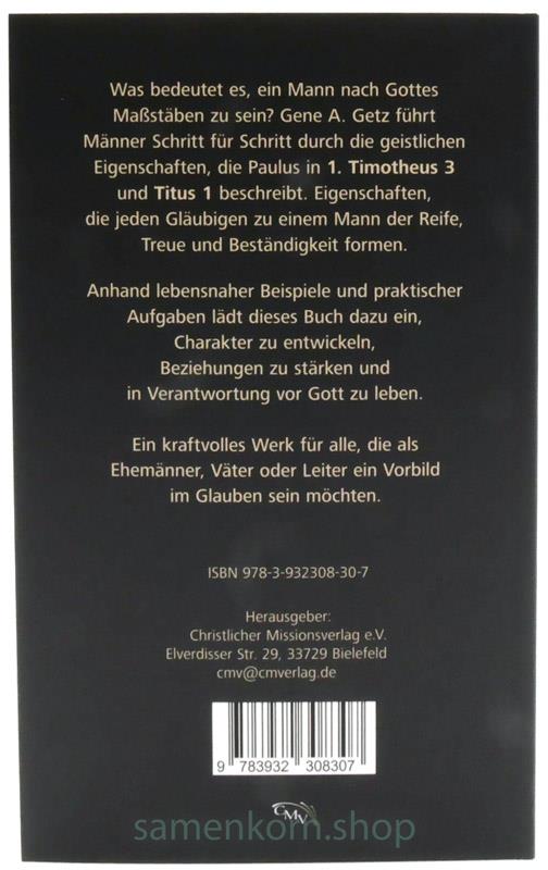 Der Mann wie Gott ihn haben will