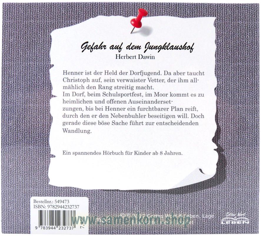 Gefahr auf dem Jungklaushof / MP3-Hörbuch