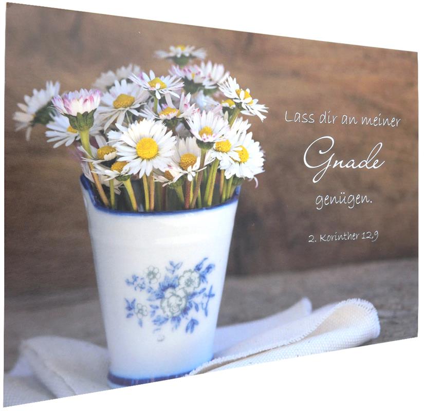 Postkarte "Lass dir an meiner Gnade genügen"