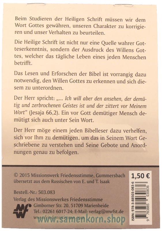 Ich hoffe auf dein Wort / Bibelleseplan