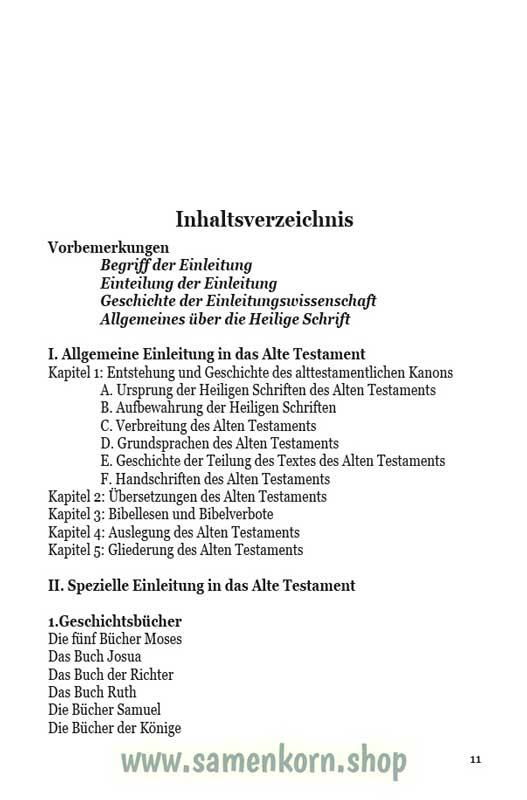 Kurzgefasste Einleitung in die Heiligen Schriften des ATs / Buch