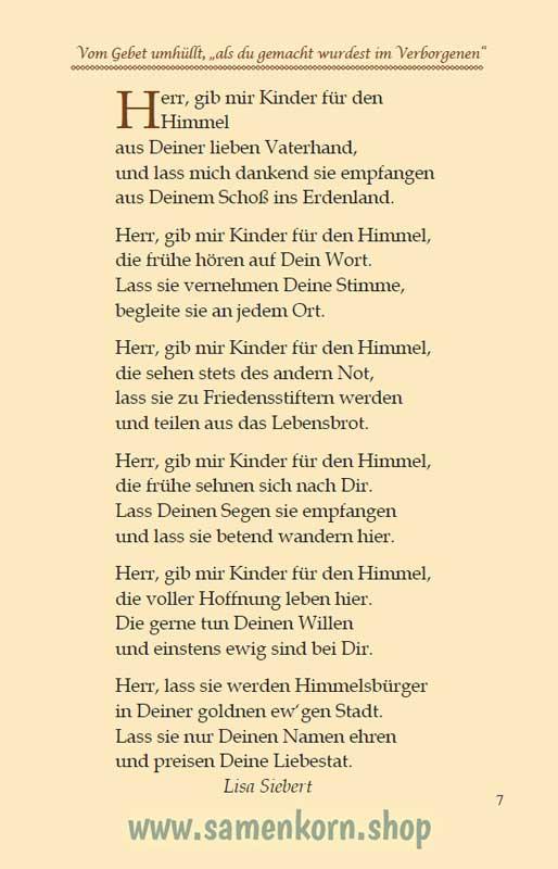 Vom Herrn erbeten / Heft