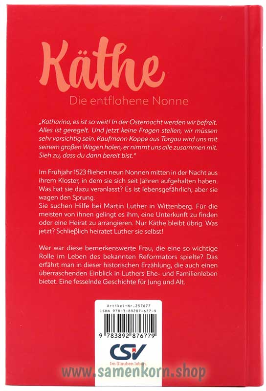 Käthe - Die entflohene Nonne / Buch