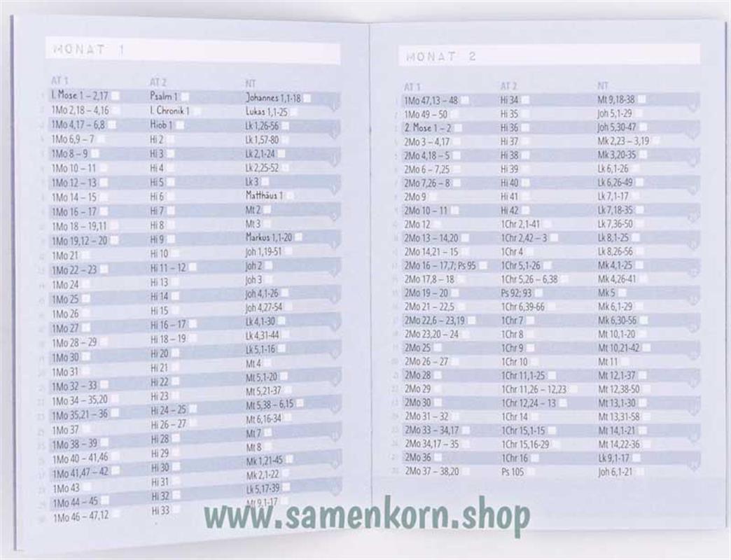Bibellesen mit System. Ein chronologischer Bibelleseplan / Heft