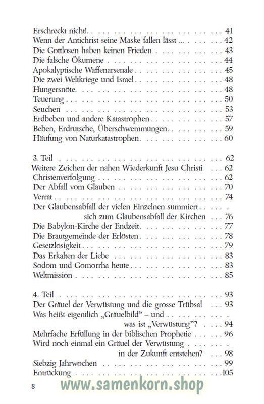 Die Endzeitrede Jesu Christi / Buch