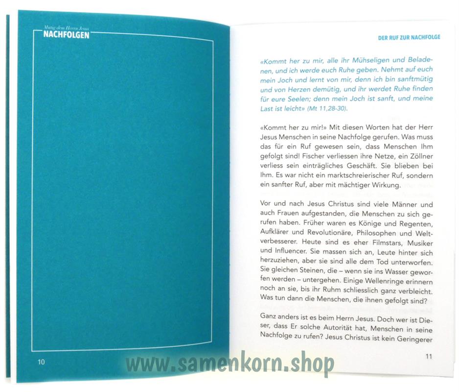 Mutig dem Herrn Jesus nachfolgen / Buch