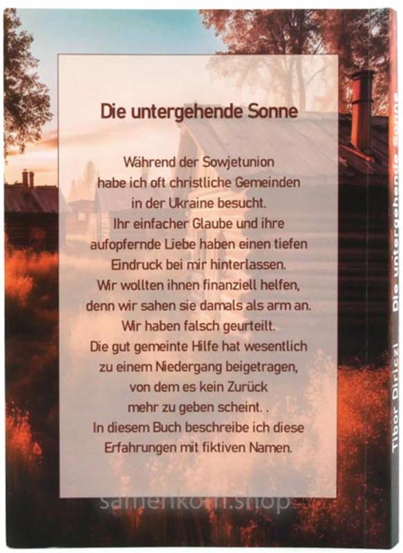 Die untergehende Sonne / Buch