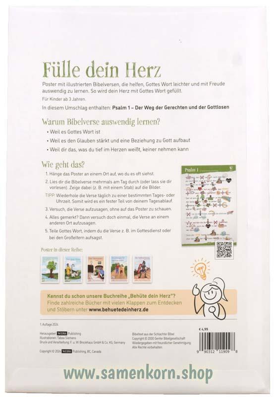 Der Weg der Gerechten und der Gottlosen - Psalm 1 / Poster