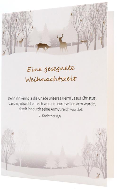 Doppelkarte "Eine gesegnete Weihnachtszeit"